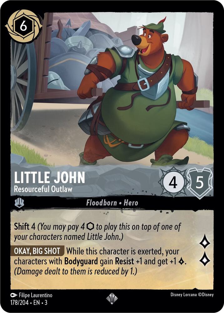 Little John - Resourceful Outlaw 178/204 card from Into the Inklands