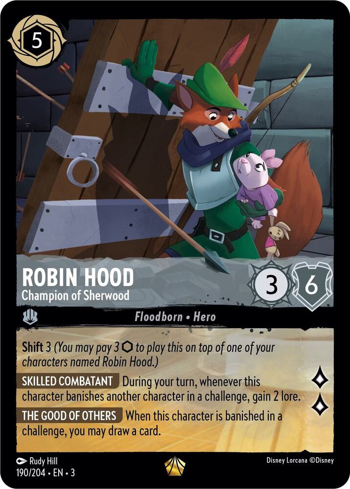 Robin Hood - Champion of Sherwood 190/204 card from Into the Inklands
