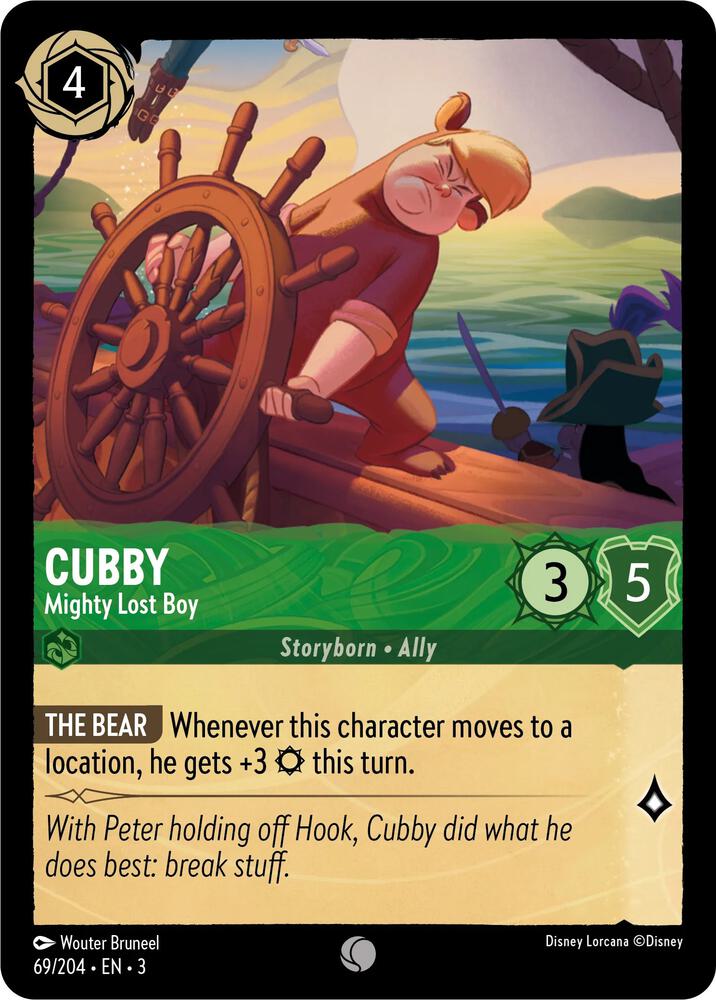 Cubby - Mighty Lost Boy 69/204 card from Into the Inklands