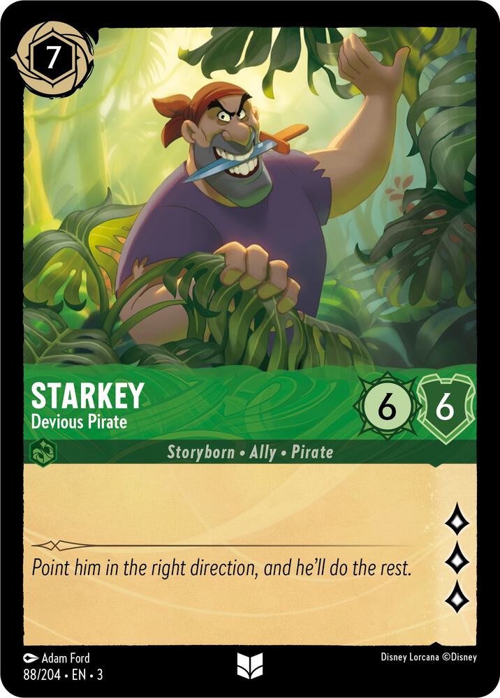Starkey - Devious Pirate 88/204 card from Into the Inklands