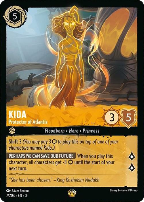 Kida - Protector of Atlantis 7/204 card from Into the Inklands