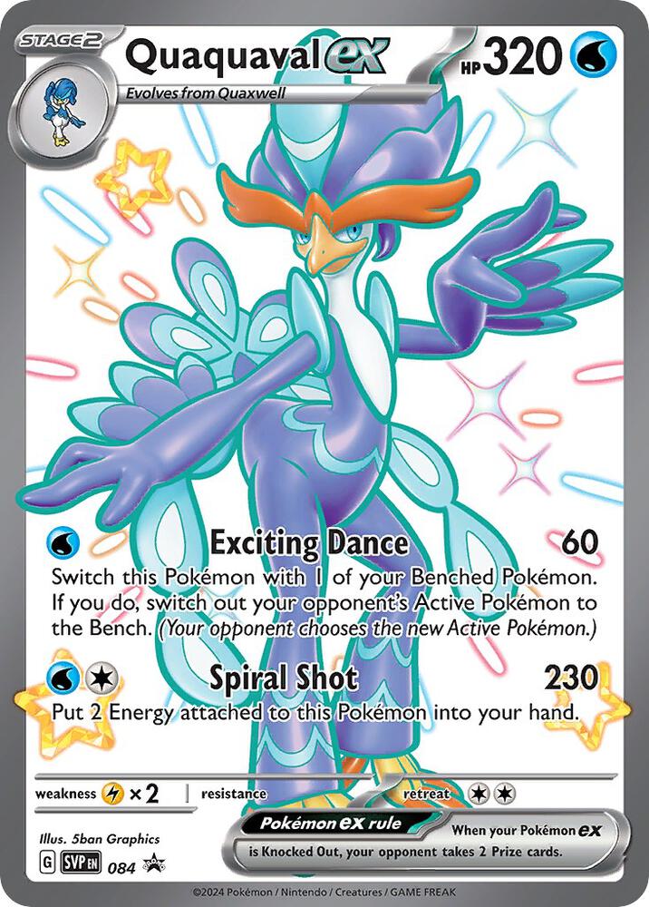 Quaquaval ex 084 card from SV: Scarlet & Violet Promo Cards