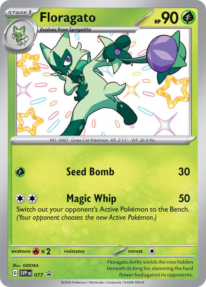 Floragato 077 card from SV: Scarlet & Violet Promo Cards