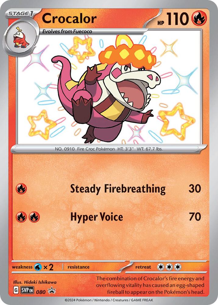Crocalor 080 card from SV: Scarlet & Violet Promo Cards