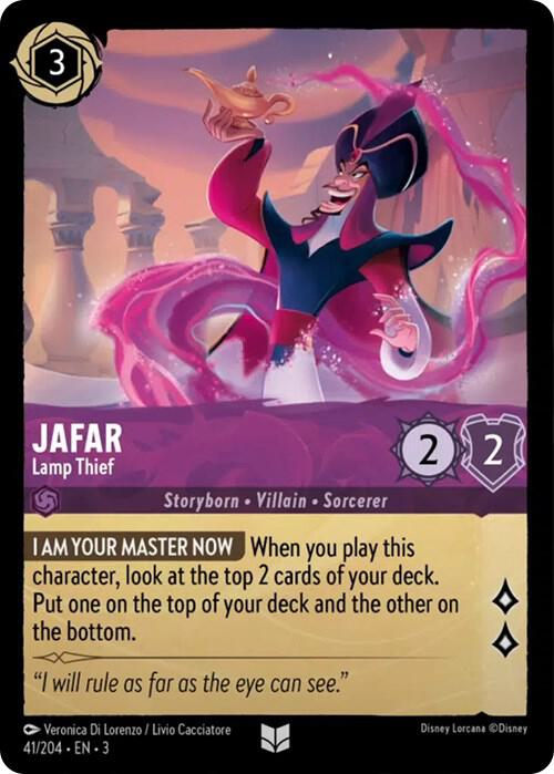 Jafar - Lamp Thief 41/204 card from Into the Inklands