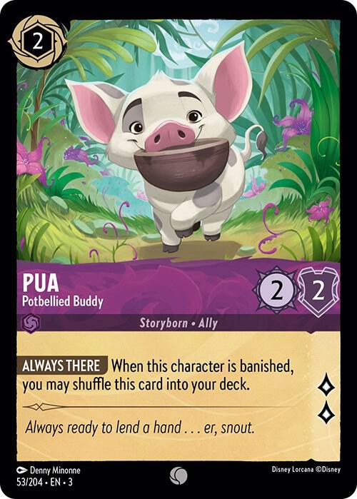 Pua - Potbellied Buddy 53/204 card from Into the Inklands