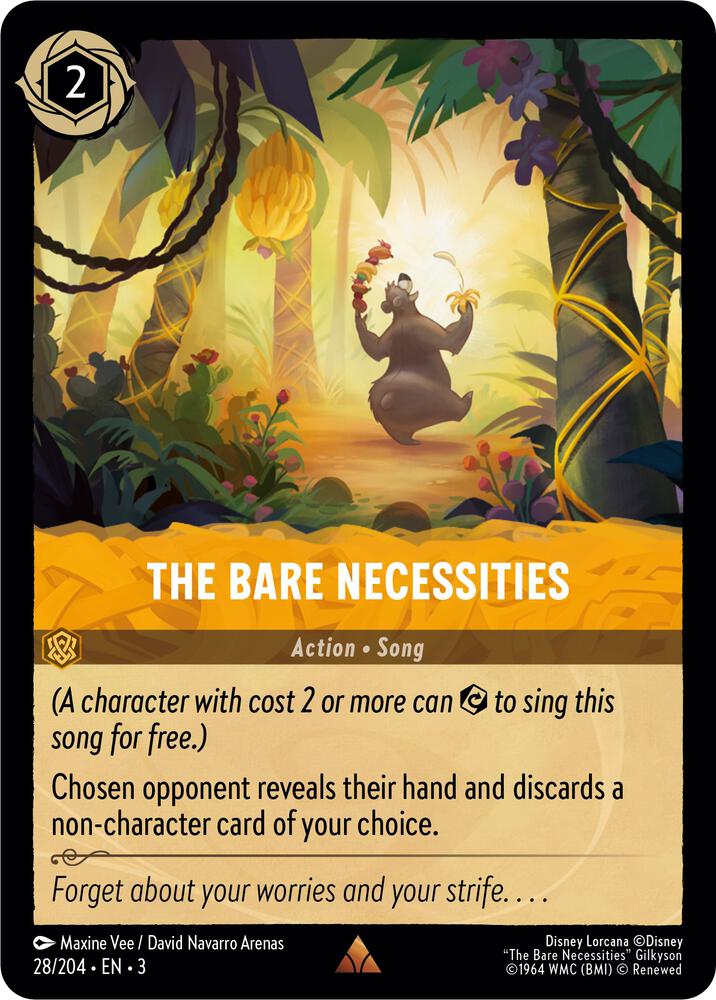The Bare Necessities 28/204 card from Into the Inklands