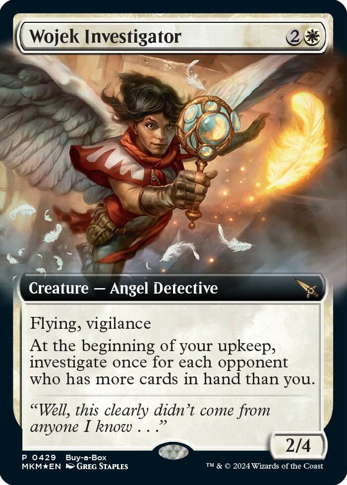 Wojek Investigator 429 card from Buy-A-Box Promos