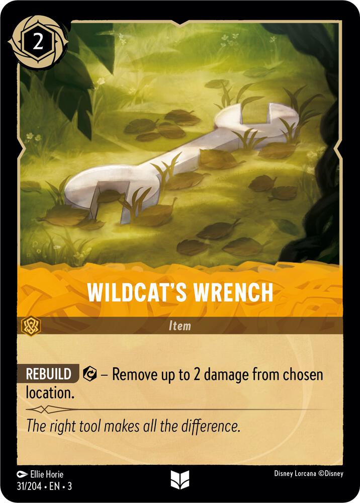 Wildcat's Wrench 31/204 card from Into the Inklands