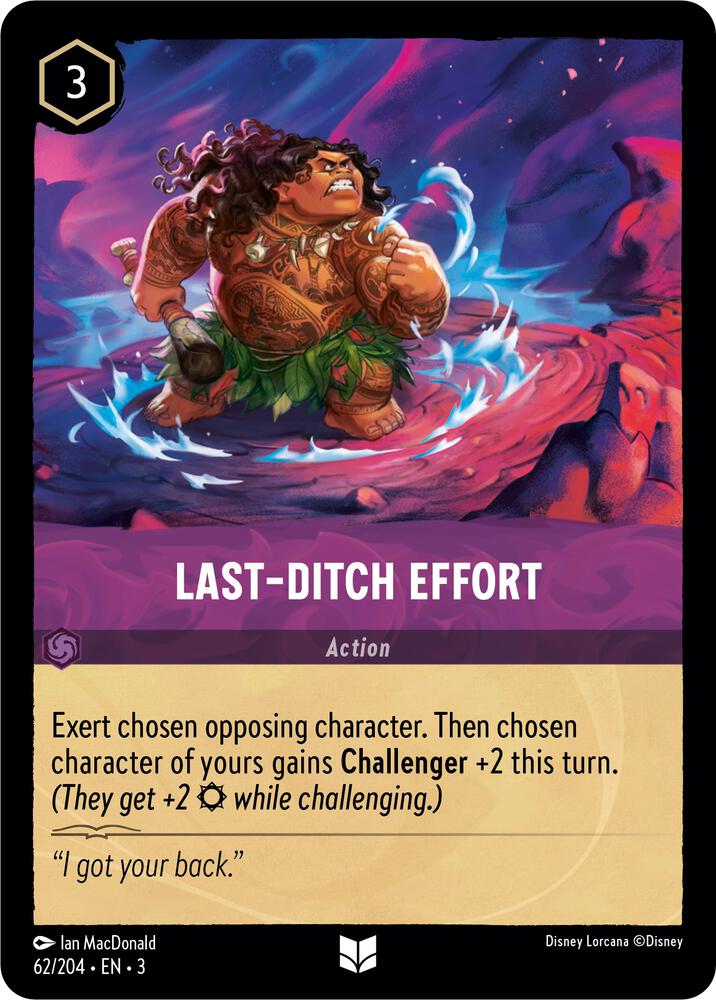 Last-Ditch Effort 62/204 card from Into the Inklands