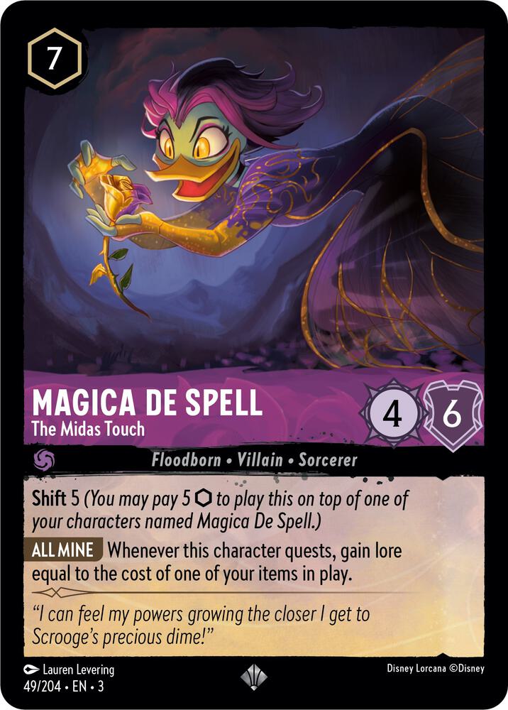 Magica De Spell - The Midas Touch 49/204 card from Into the Inklands
