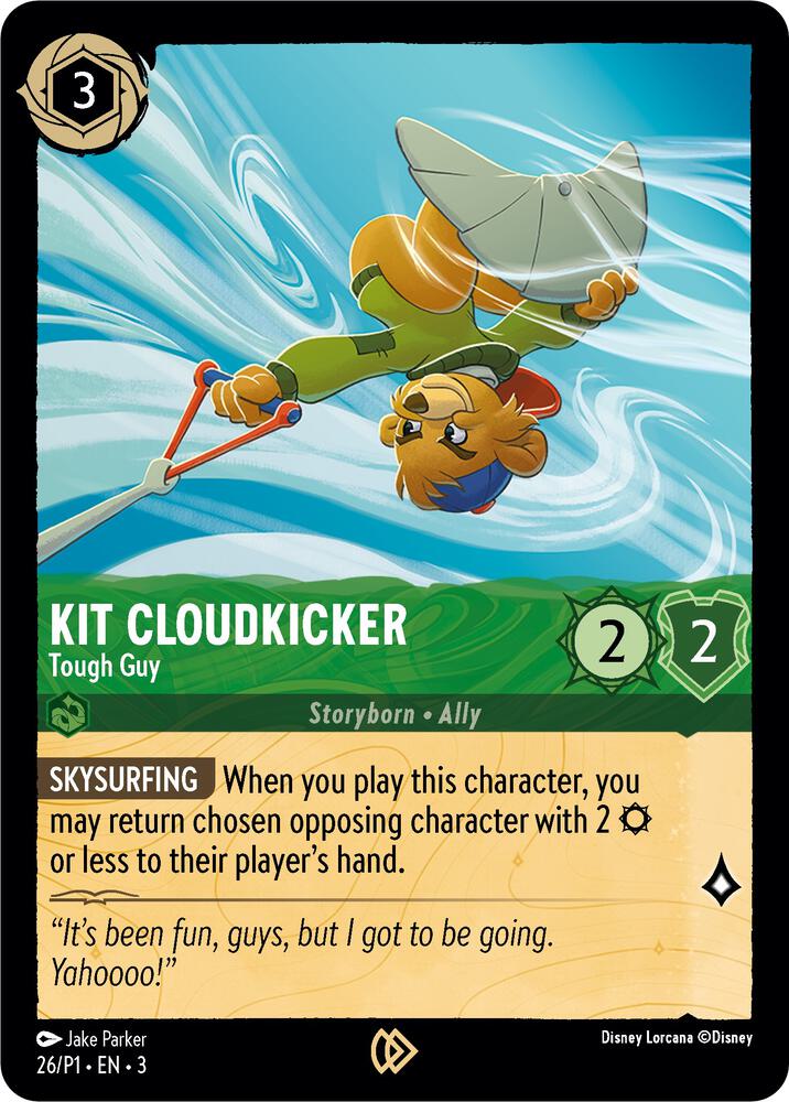 Kit Cloudkicker - Tough Guy 26 card from Disney Lorcana Promo Cards