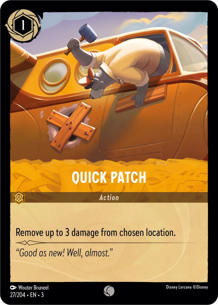 Quick Patch 27/204 card from Into the Inklands