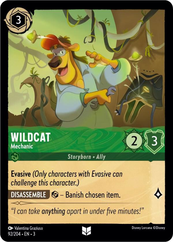 Wildcat - Mechanic 92/204 card from Into the Inklands