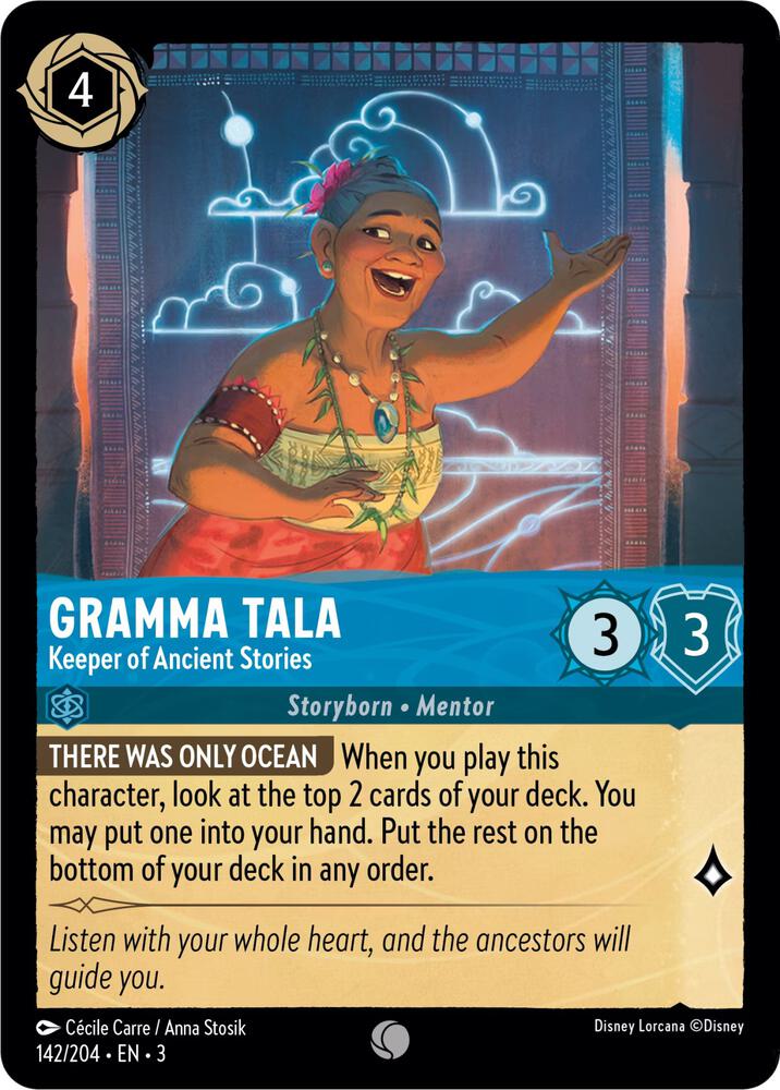 Gramma Tala - Keeper of Ancient Stories 142/204 card from Into the Inklands