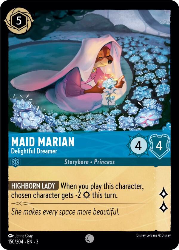 Maid Marian - Delightful Dreamer 150/204 card from Into the Inklands