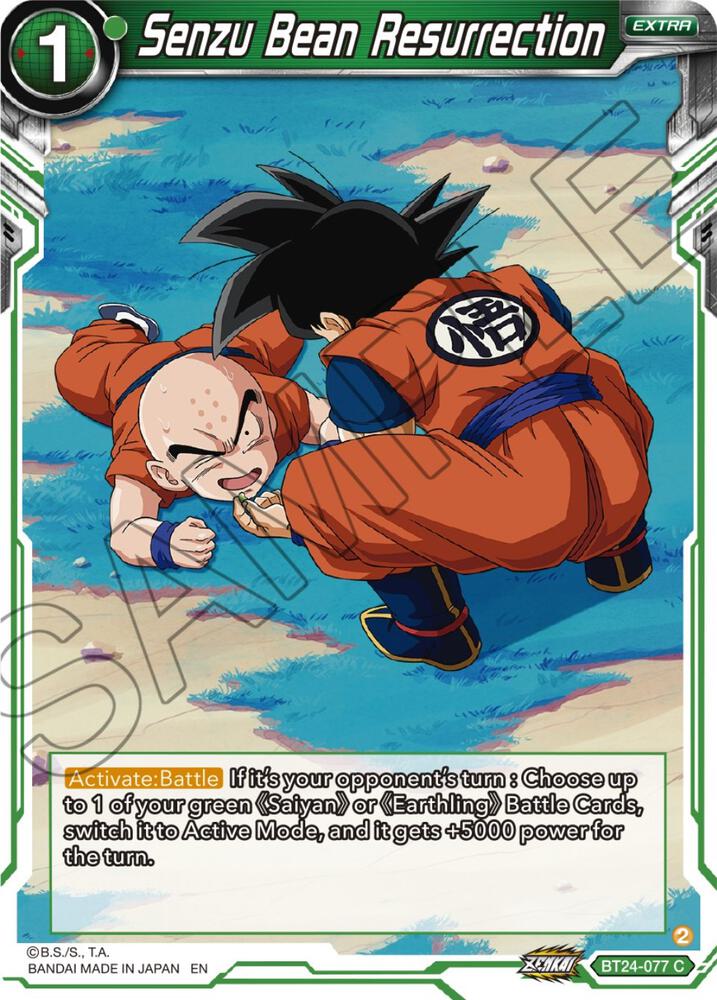 Senzu Bean Resurrection BT24-077 card from Beyond Generations