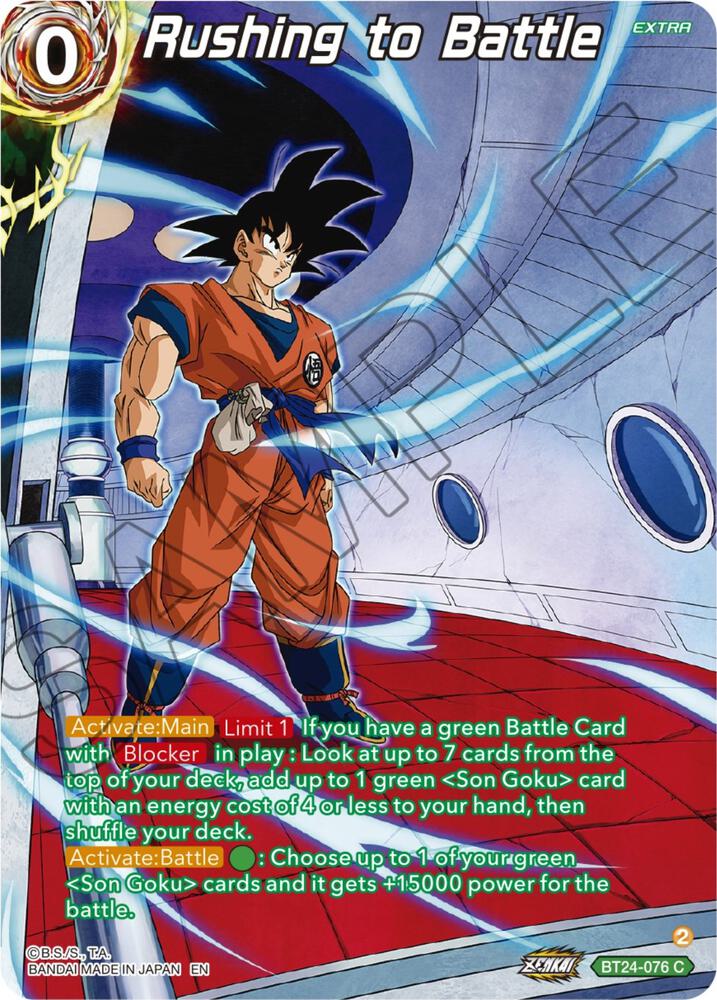 Rushing to Battle (Collector Booster Silver) BT24-076 card from Beyond Generations