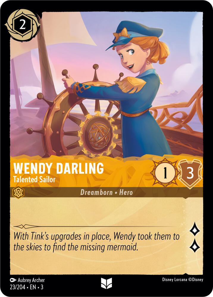 Wendy Darling - Talented Sailor 23/204 card from Into the Inklands