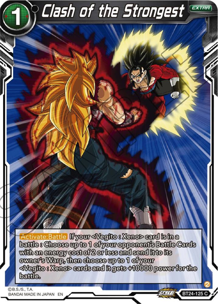 Clash of the Strongest BT24-125 card from Beyond Generations