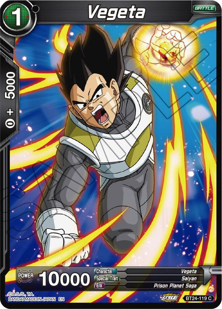 Vegeta BT24-119 card from Beyond Generations