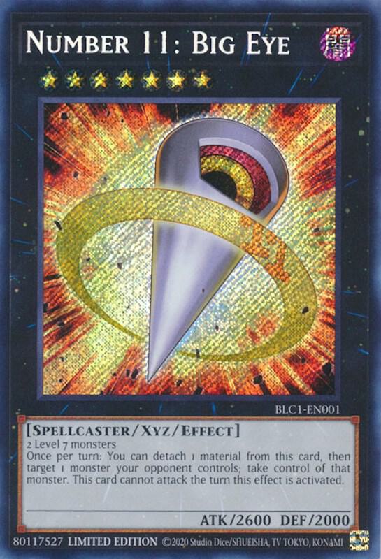 Number 11: Big Eye BLC1-EN001 card from Battles of Legend: Chapter 1