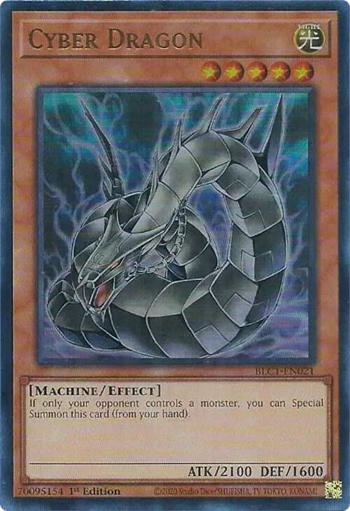 Cyber Dragon (Alternate Art) BLC1-EN021 card from Battles of Legend: Chapter 1