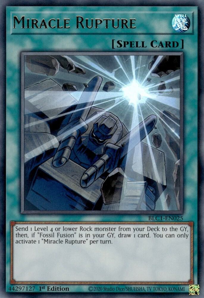 Miracle Rupture BLC1-EN025 card from Battles of Legend: Chapter 1