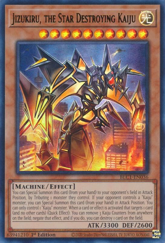 Jizukiru, the Star Destroying Kaiju BLC1-EN036 card from Battles of Legend: Chapter 1