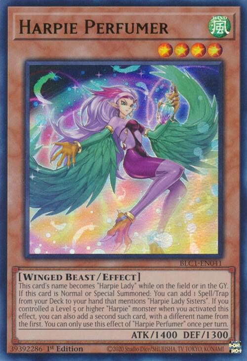Harpie Perfumer BLC1-EN041 card from Battles of Legend: Chapter 1
