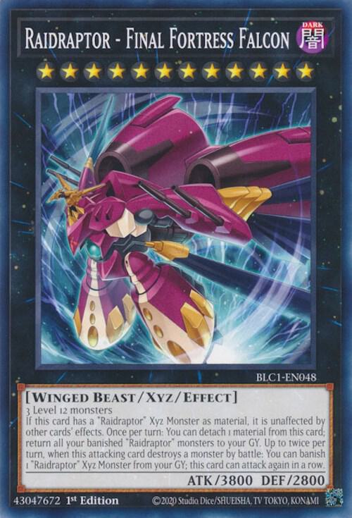 Raidraptor - Final Fortress Falcon BLC1-EN048 card from Battles of Legend: Chapter 1