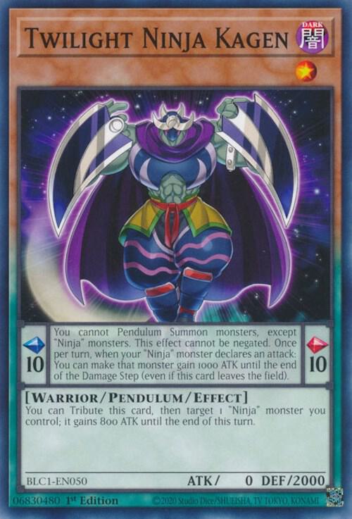 Twilight Ninja Kagen BLC1-EN050 card from Battles of Legend: Chapter 1