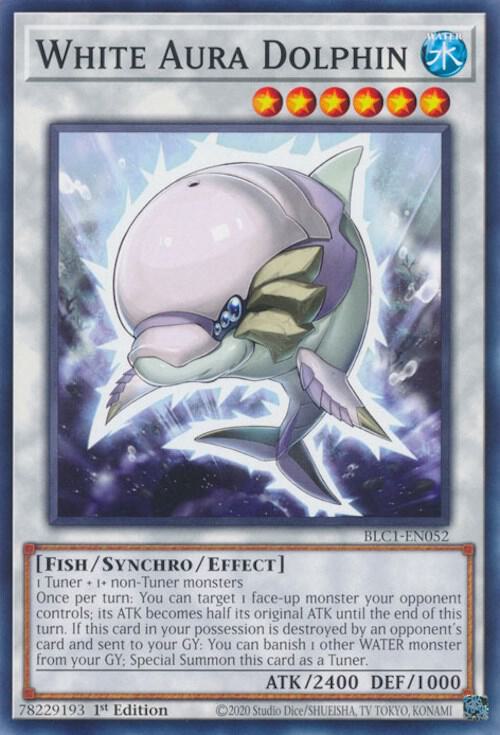 White Aura Dolphin BLC1-EN052 card from Battles of Legend: Chapter 1