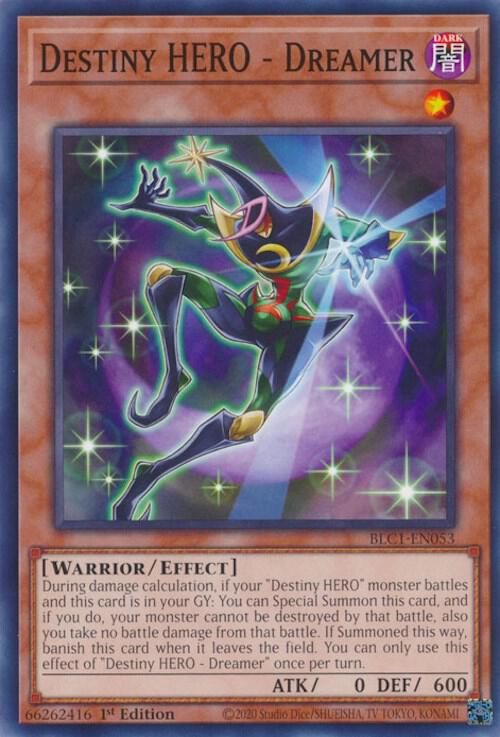 Destiny HERO - Dreamer BLC1-EN053 card from Battles of Legend: Chapter 1