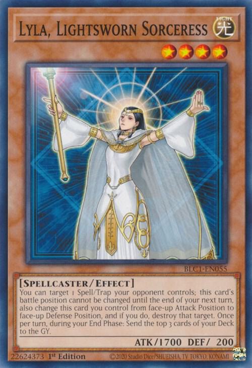 Lyla, Lightsworn Sorceress BLC1-EN055 card from Battles of Legend: Chapter 1