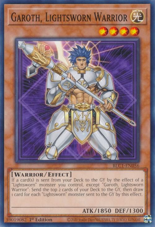 Garoth, Lightsworn Warrior BLC1-EN056 card from Battles of Legend: Chapter 1