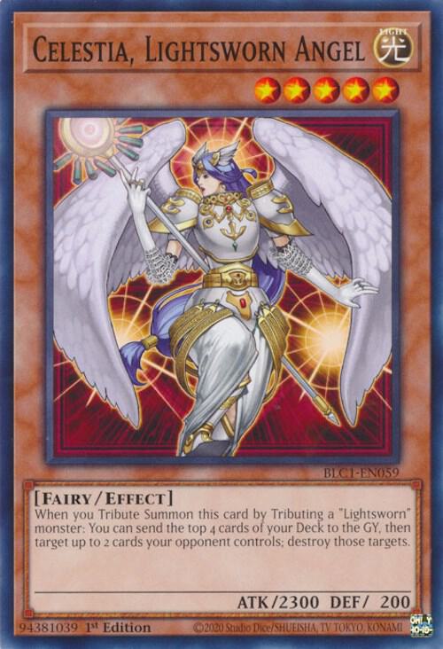 Celestia, Lightsworn Angel BLC1-EN059 card from Battles of Legend: Chapter 1