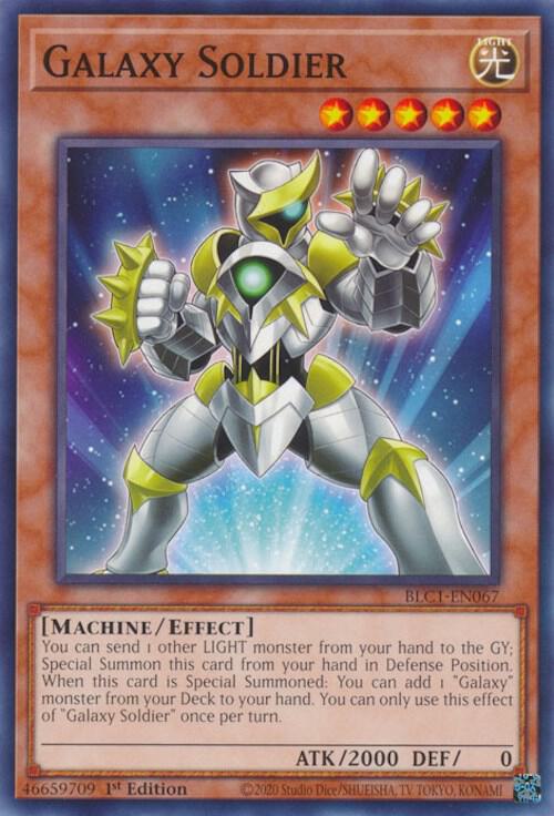 Galaxy Soldier BLC1-EN067 card from Battles of Legend: Chapter 1