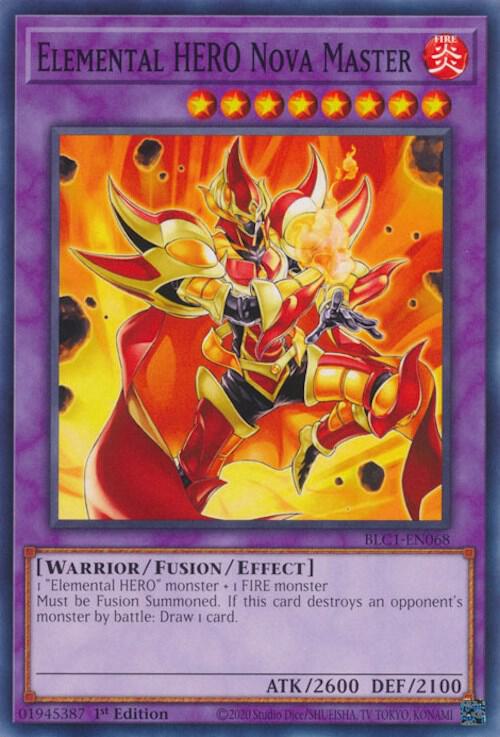 Elemental HERO Nova Master BLC1-EN068 card from Battles of Legend: Chapter 1