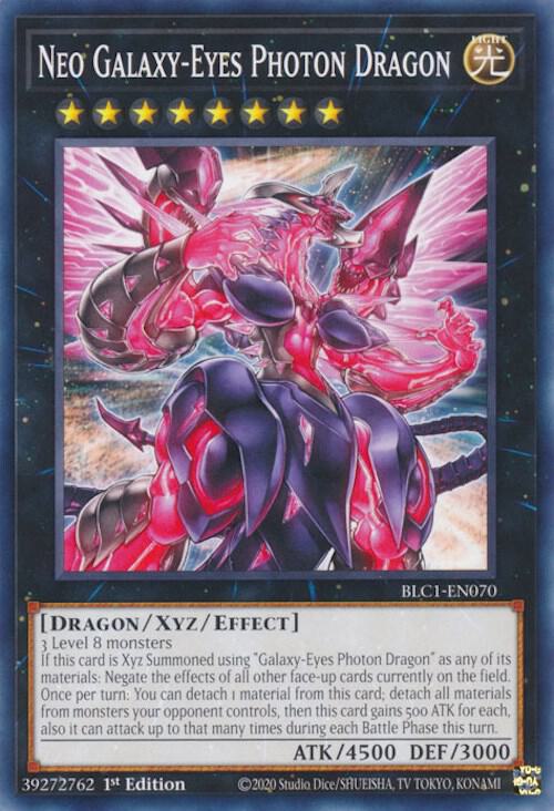 Neo Galaxy-Eyes Photon Dragon BLC1-EN070 card from Battles of Legend: Chapter 1