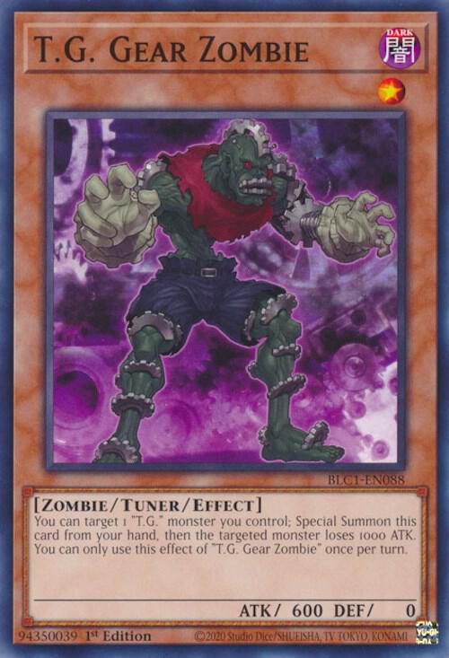 T.G. Gear Zombie BLC1-EN088 card from Battles of Legend: Chapter 1