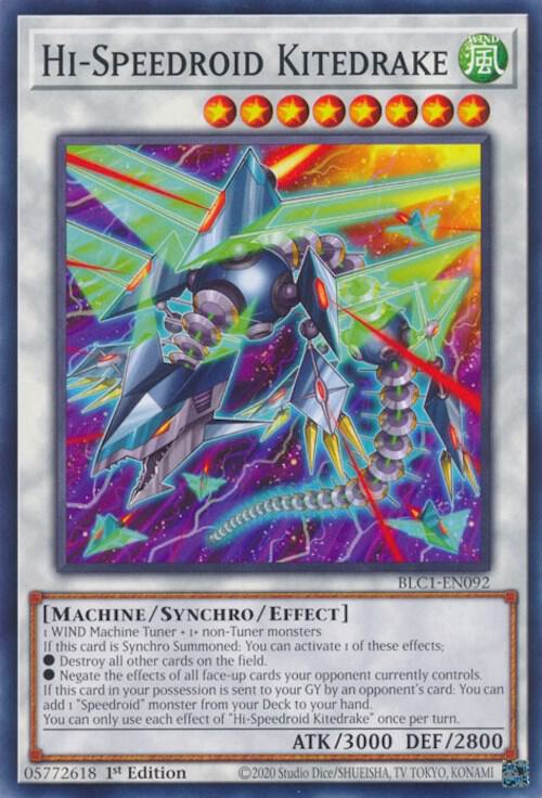 Hi-Speedroid Kitedrake BLC1-EN092 card from Battles of Legend: Chapter 1