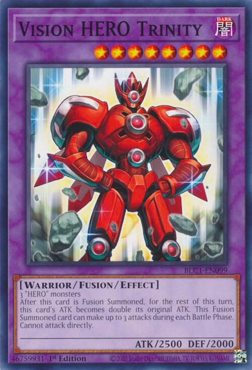 Vision HERO Trinity BLC1-EN099 card from Battles of Legend: Chapter 1