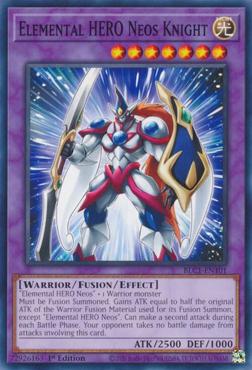 Elemental HERO Neos Knight BLC1-EN101 card from Battles of Legend: Chapter 1