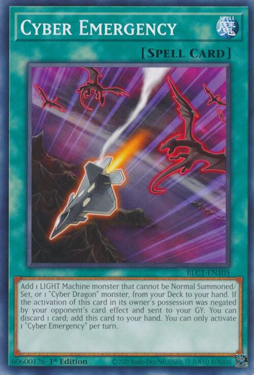 Cyber Emergency BLC1-EN105 card from Battles of Legend: Chapter 1