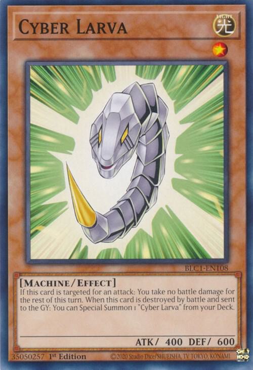 Cyber Larva BLC1-EN108 card from Battles of Legend: Chapter 1