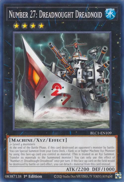 Number 27: Dreadnought Dreadnoid BLC1-EN109 card from Battles of Legend: Chapter 1