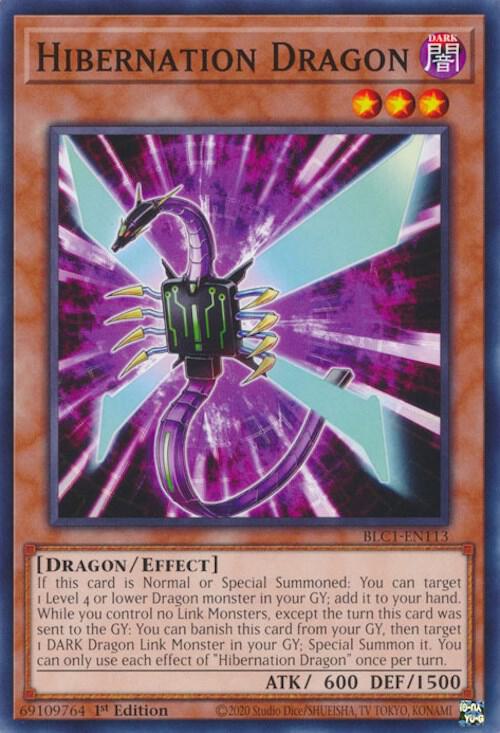 Hibernation Dragon BLC1-EN113 card from Battles of Legend: Chapter 1