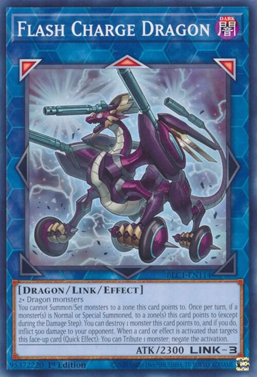 Flash Charge Dragon BLC1-EN114 card from Battles of Legend: Chapter 1