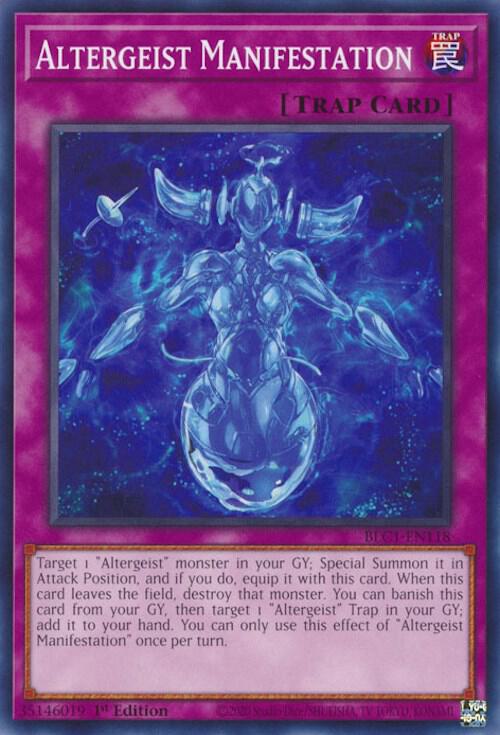 Altergeist Manifestation BLC1-EN118 card from Battles of Legend: Chapter 1